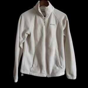 Columbia Full Zip Fleece Jacket Women's Size 1X White